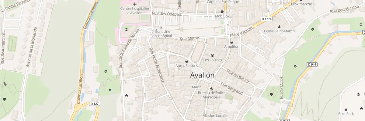 Plan du 3 Rue du Marechal Davout à Avallon