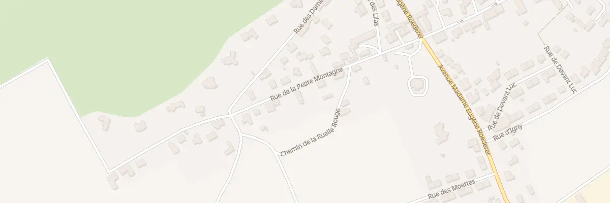 Plan du 25 Rue de la Petite Montagne à Gueux