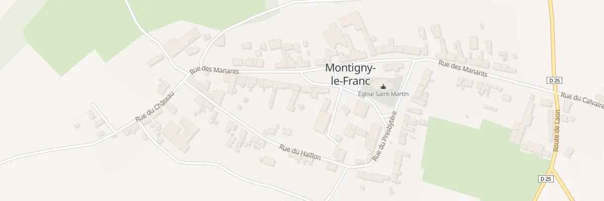 Plan du 1 Rue de la Place à Montigny-le-Franc
