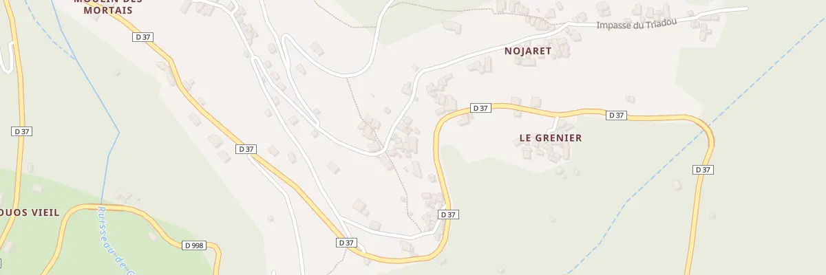 Plan du 1583 Rte du Rocher du Trenze à Vialas