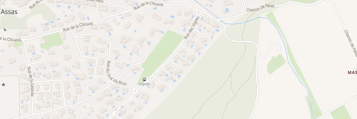 Plan du 163 Rue des Vignes à Assas