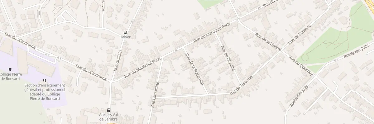 Plan du 10 Rue de la Fraternité à Hautmont