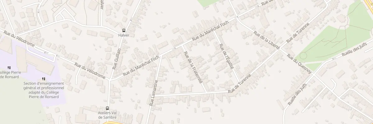 Plan du 12 Rue de la Fraternité à Hautmont