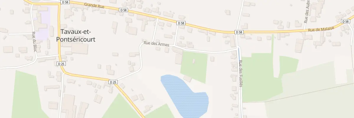 Plan du 2 Rue des Armes à Tavaux-et-Pontséricourt