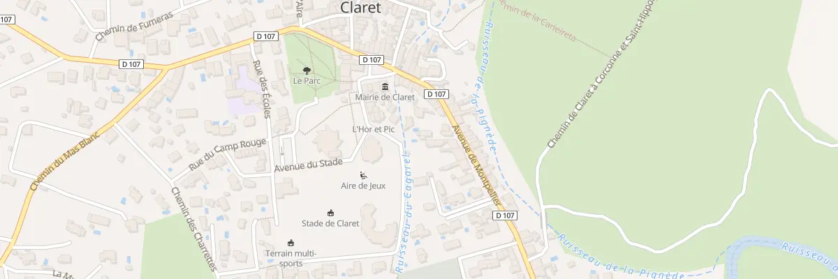 Plan du 108B Av de Montpellier à Claret