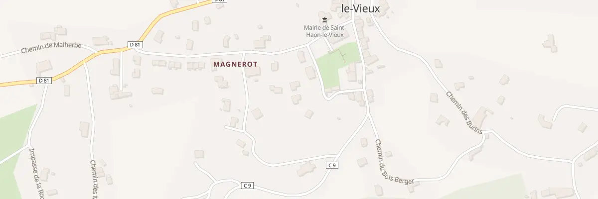 Plan du 121 Rue de Magnerot à Saint-Haon-le-Vieux
