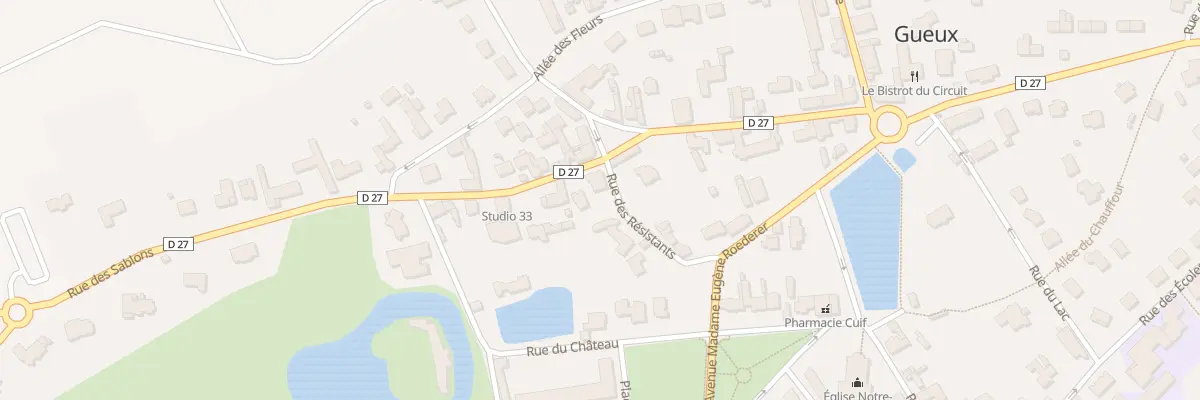 Plan du 23 Rue des Sablons à Gueux