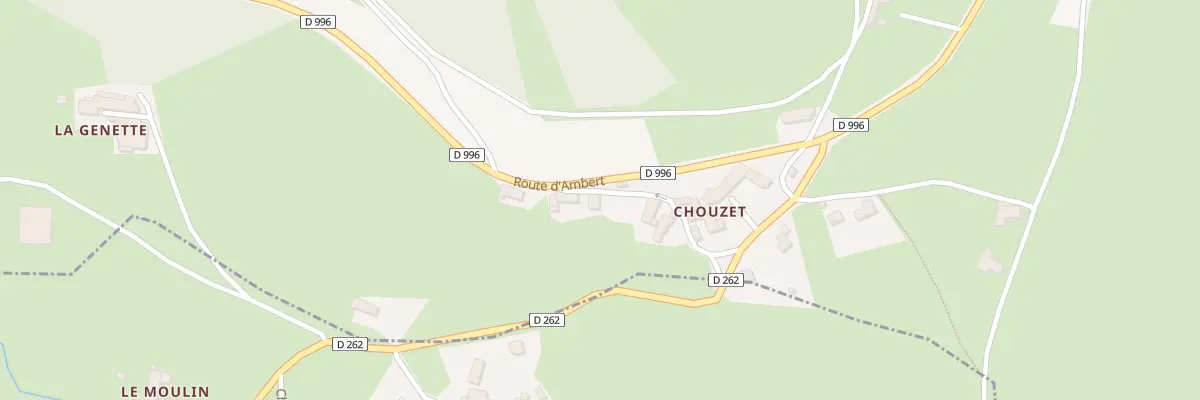 Plan du 5541 Chouzet à Saint-Anthème