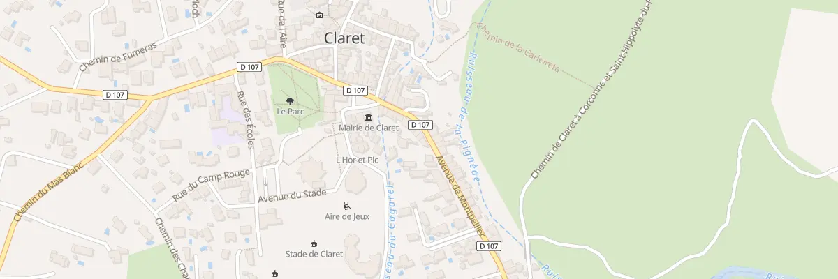 Plan du 64 Av de Montpellier à Claret