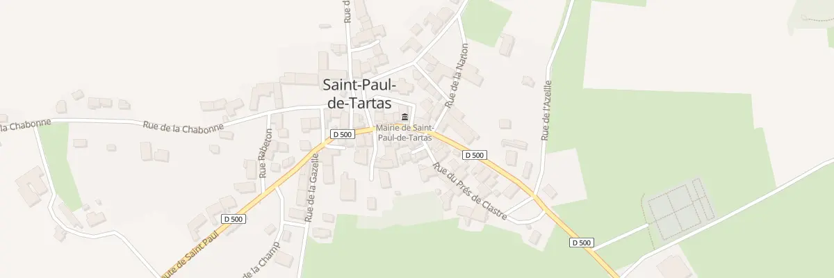Plan du 9052 Rue des Jardins à Saint-Paul-de-Tartas