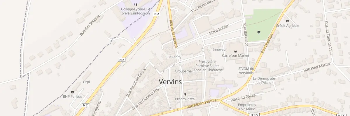 Plan du 17 Rue de la Liberté à Vervins