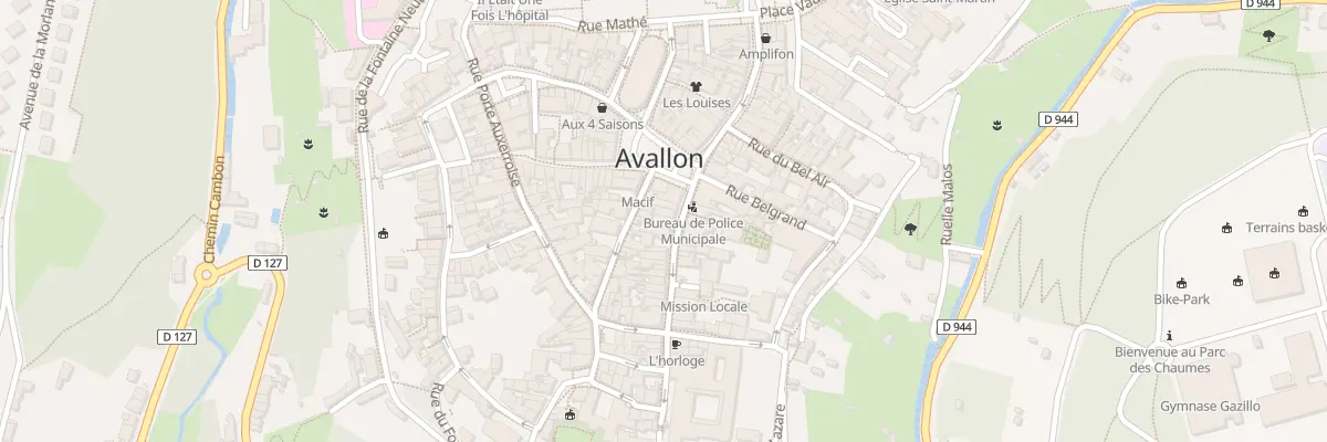 Plan du 46 Grande Rue Aristide Briand à Avallon