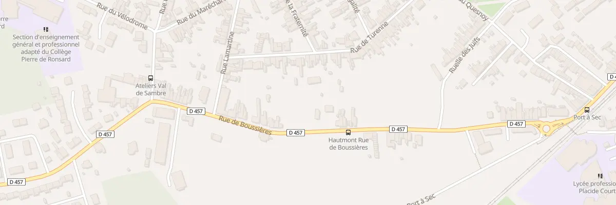 Plan du 148 Rue de Boussières à Hautmont