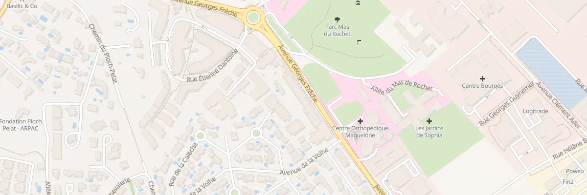Plan du 696 Che du Mas de Rochet à Castelnau-le-Lez