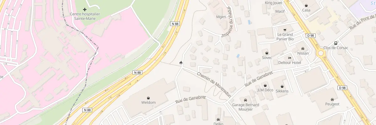 Plan du 14 Che de Montredon à Brives-Charensac