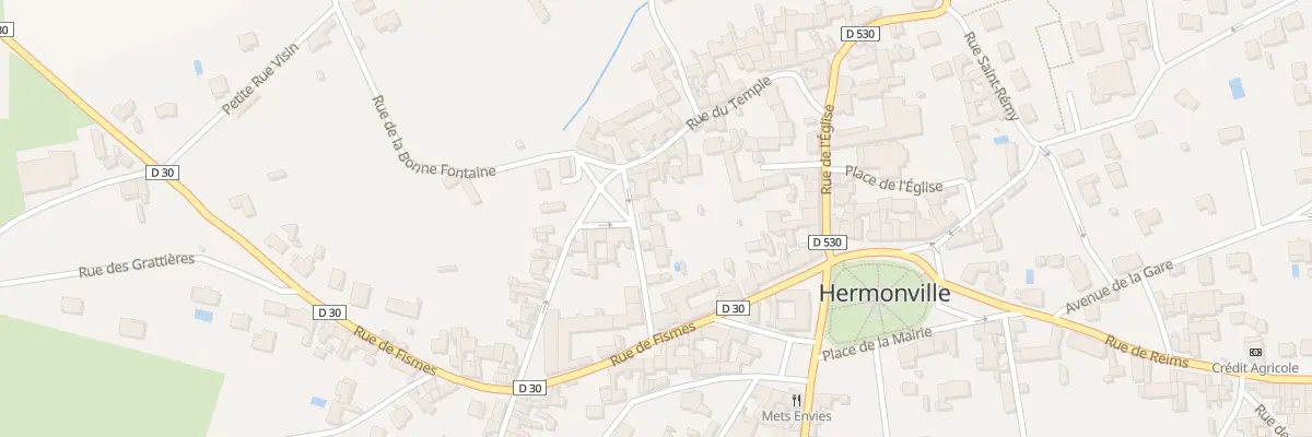 Plan du 2 Pl du Moncet à Hermonville
