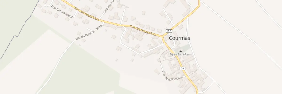 Plan du 6 Rue de la Baie Moya à Courmas