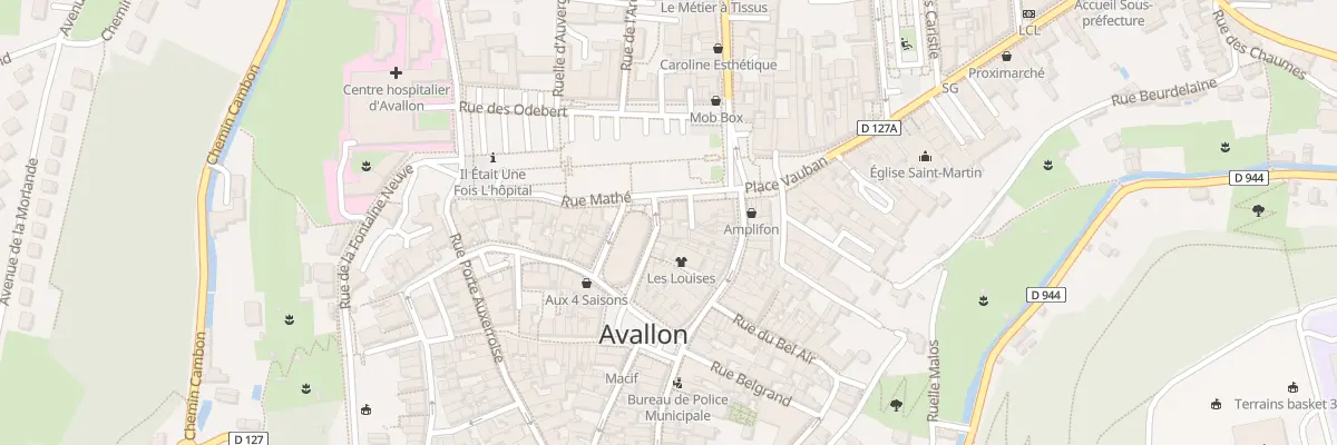 Plan du 4 Rue Mathé à Avallon