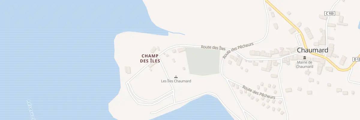 Plan du 61B Champ des Iles à Chaumard