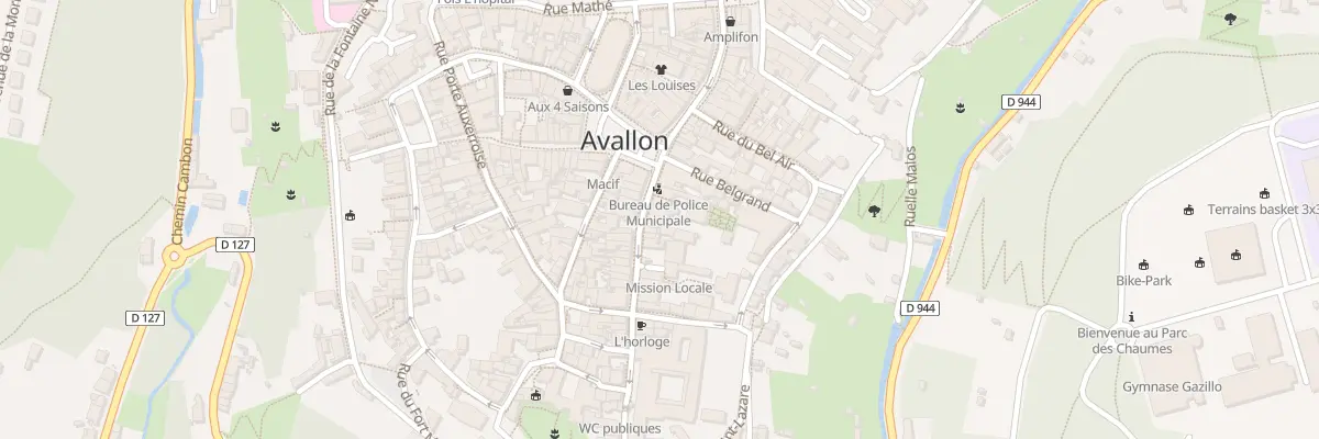 Plan du 43 Grande Rue Aristide Briand à Avallon