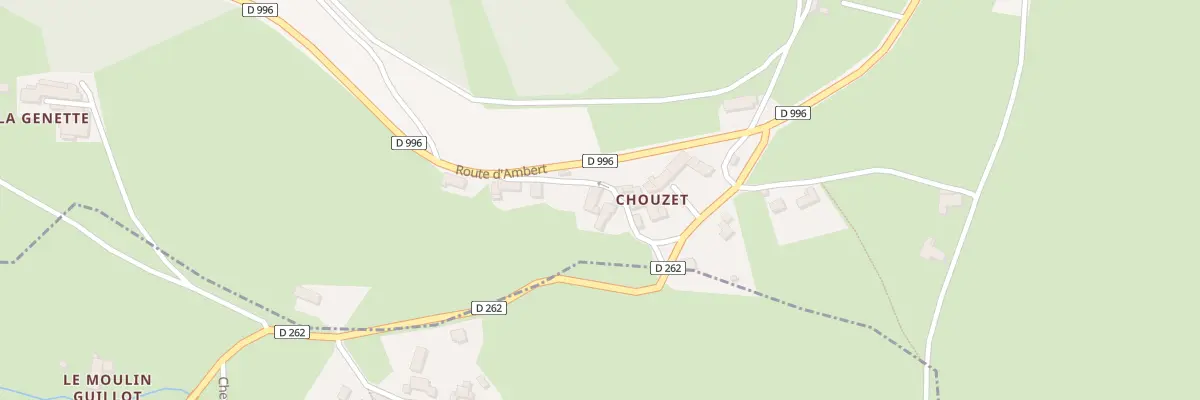 Plan du 6056 Chouzet à Saint-Clément-de-Valorgue