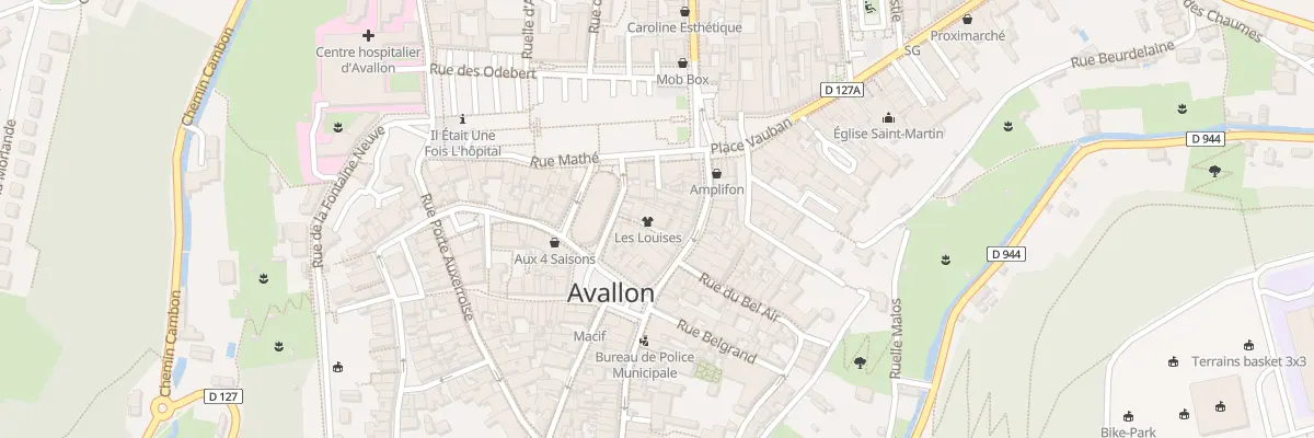Plan du 4 Pas du Jeu de Paume à Avallon