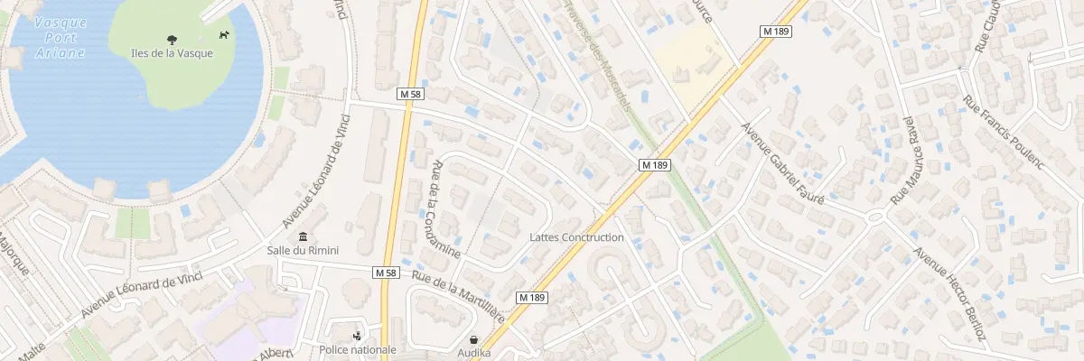 Plan du 22 Rue de la Condamine à Lattes
