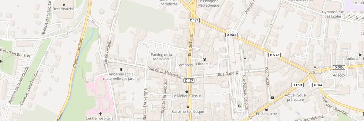 Plan du 39 Rue de Paris à Avallon