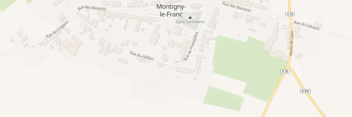 Plan du 2 Rue du Présbytère à Montigny-le-Franc