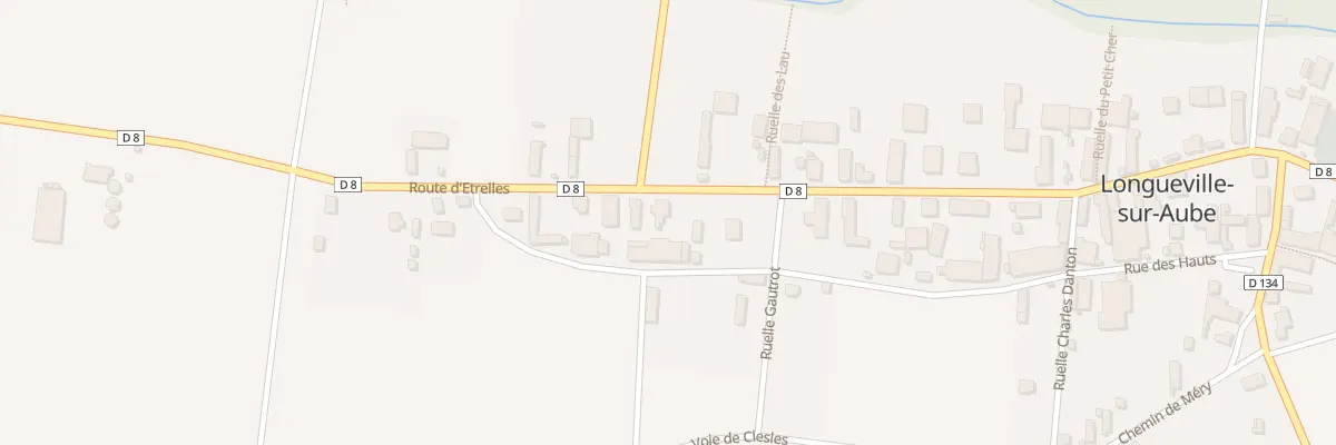 Plan du 21 Rte d’Etrelles à Longueville-sur-Aube