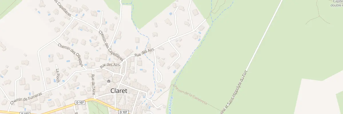 Plan du 6080 La Plagnole à Claret