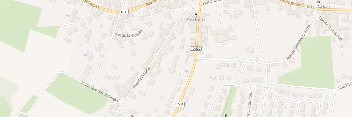 Plan du 8 Rue des Hauts de Marzilly à Hermonville