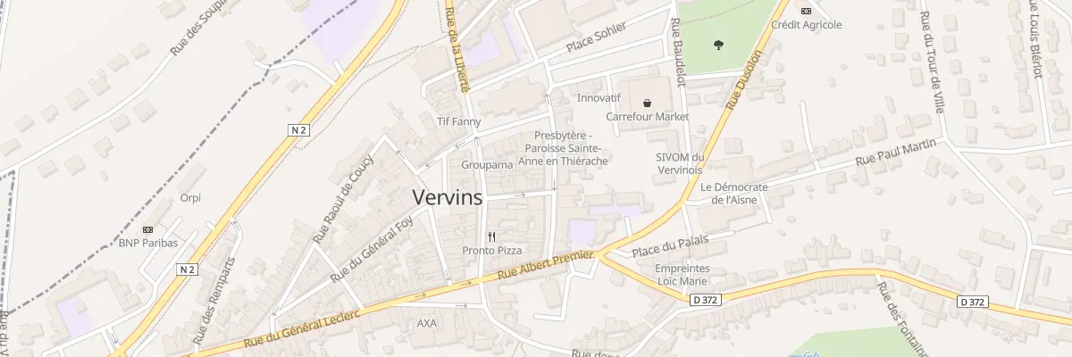 Plan du 11 Rue Amand Brimbeuf à Vervins