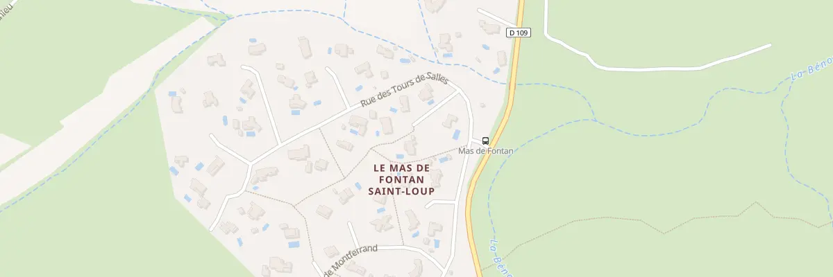 Plan du 2 Rue des Tours de Salles à Fontanès