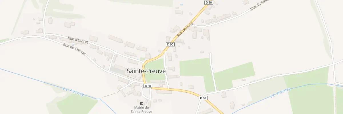 Plan du 2 Rue de Bucy à Sainte-Preuve