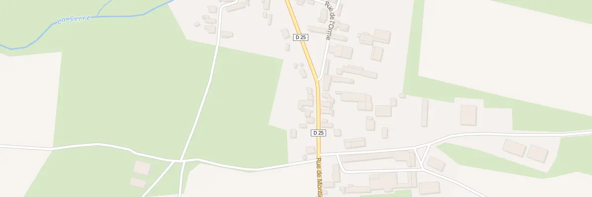 Plan du 12 Rue de Montigny à Tavaux-et-Pontséricourt