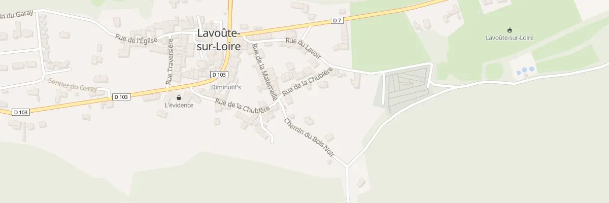 Plan du 1 Che du Bois Noir à Lavoûte-sur-Loire