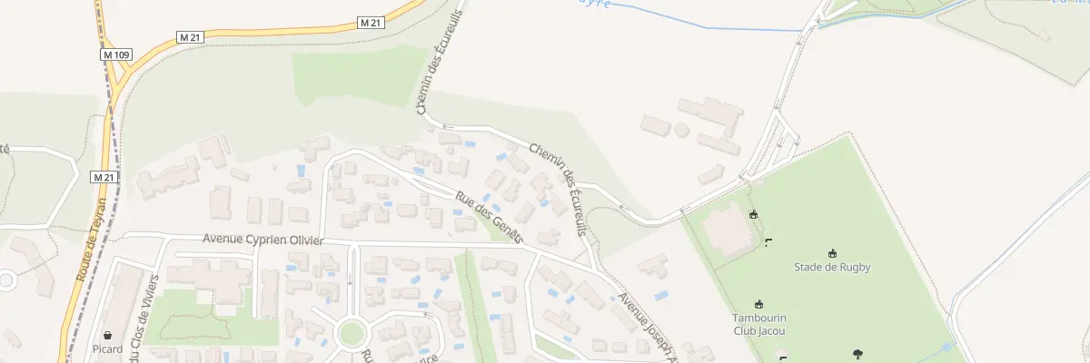 Plan du 3 Che des Ecureuils à Jacou