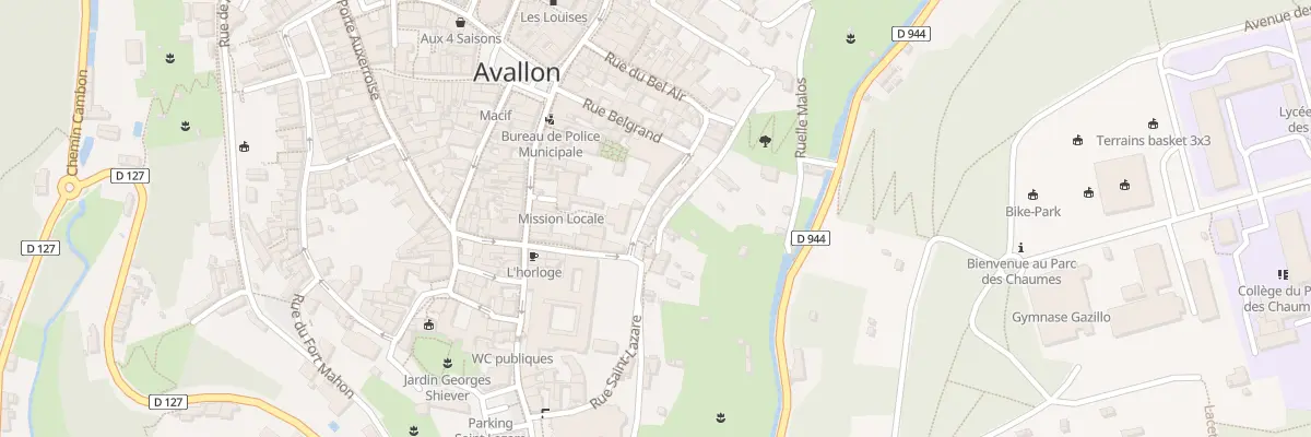 Plan du 15 Rue Basse du Rempart à Avallon