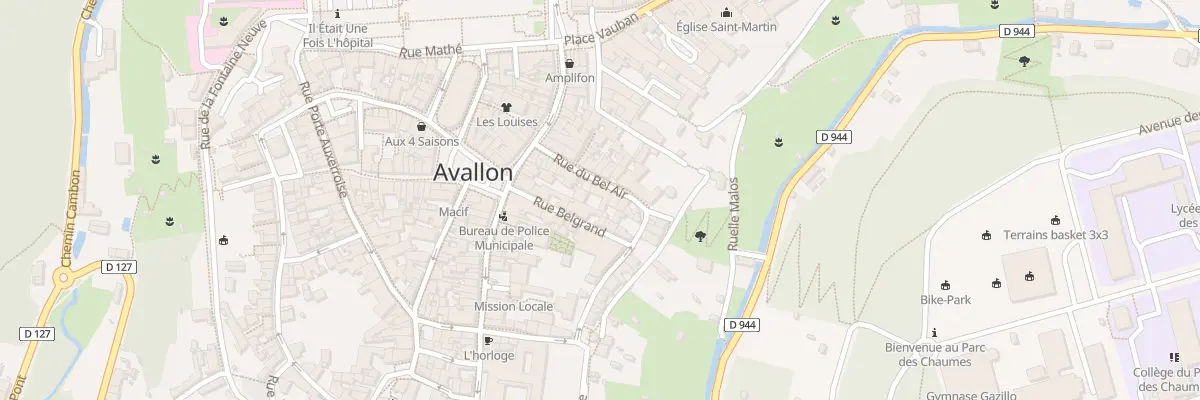 Plan du 12 Rue du Bel Air à Avallon