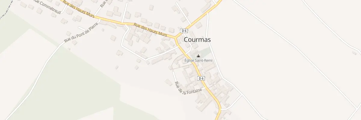 Plan du 6 Rue St Vincent à Courmas