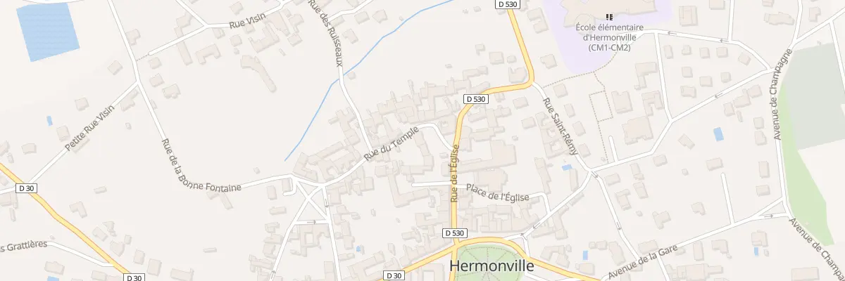 Plan du 1 Rue du Temple à Hermonville