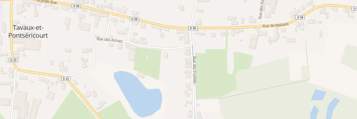 Plan du 2 Rue des Fusillés à Tavaux-et-Pontséricourt