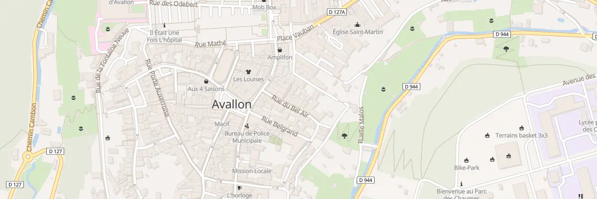 Plan du 11 Rue du Bel Air à Avallon