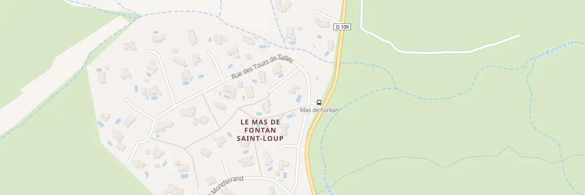 Plan du 1 Rue des Tours de Salles à Fontanès