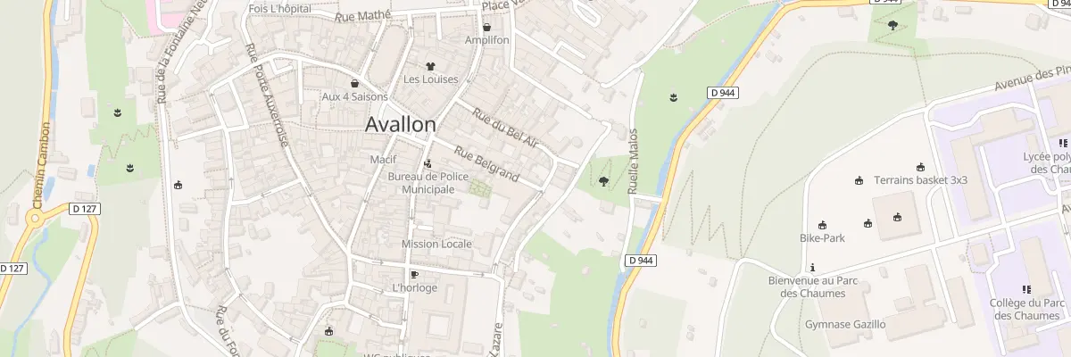 Plan du 15 Rue Belgrand à Avallon