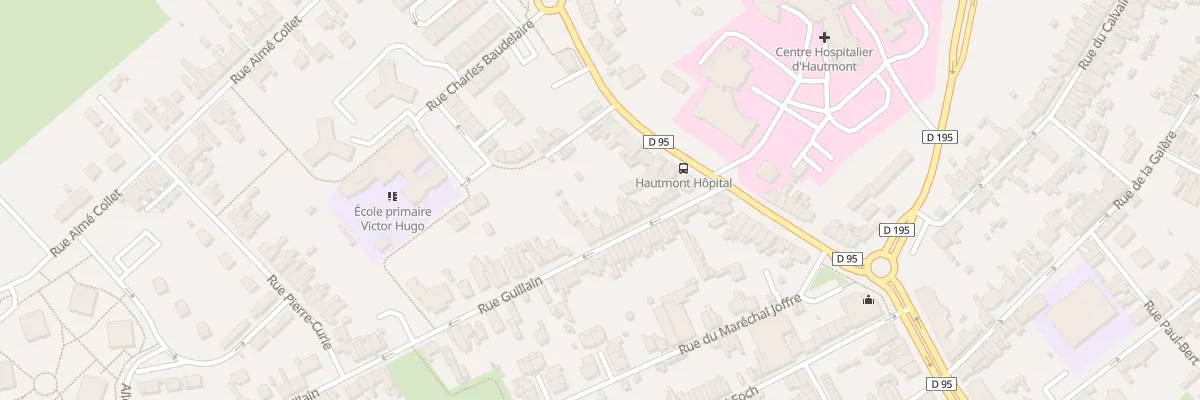 Plan du 16 Rue Guillain à Hautmont
