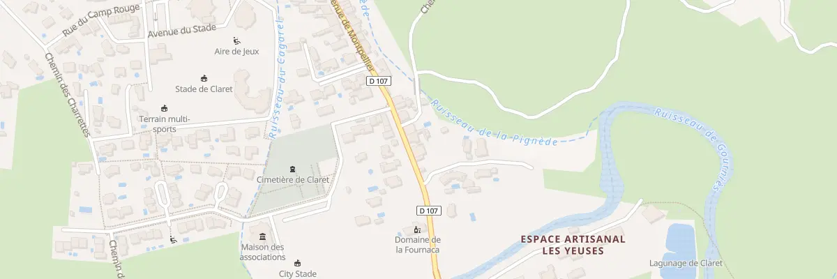 Plan du 371 Av de Montpellier à Claret