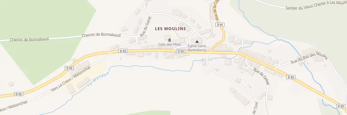 Plan du 20 Rue des Moulins à Cherier