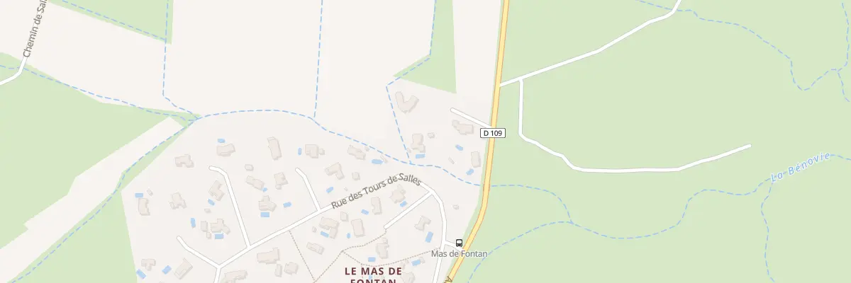 Plan du 1D Imp Lous Planasses à Fontanès
